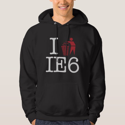 I vuilnis IE6 Hoodie (Voorkant)