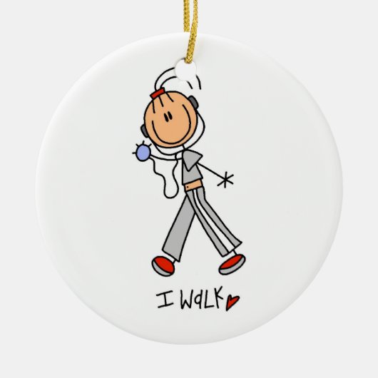 I Walk Keramisch Ornament (Voorkant)