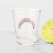 I Wanna Die - Rainbow Shot Glas (Achterkant)