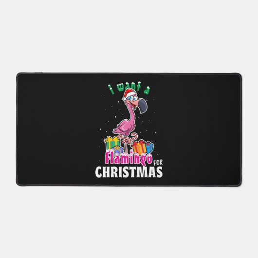 I want a Flamingo for christmas pink flamenco (Recto)