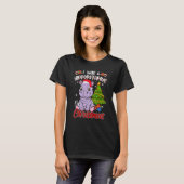 I Want A Hippopotamus For Christmas Hippo Pajamas T-shirt (Voorkant volledig)