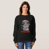 I Want A Hippopotamus For Christmas Santa Hippo Xm Trui (Voorkant volledig)