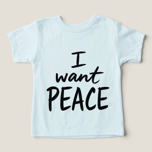“I Want Peace”  design (Design Recto)