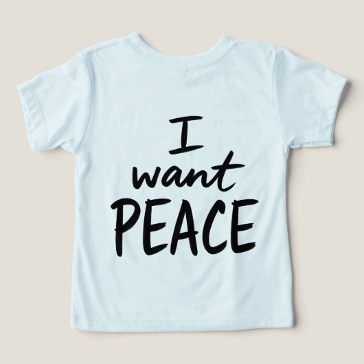 “I Want Peace”  design (Design Verso)