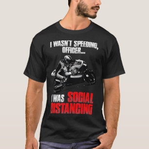 I Want Speeding Officer ontwerp voor motorrijden T-shirt