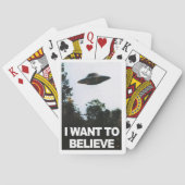 I want to believe pokerkaarten (Achterkant)