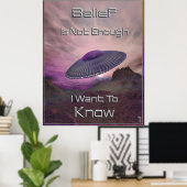 I Want To Know  Art Print Poster (Bureau à domicile)