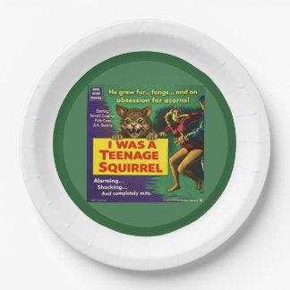 I was a teenage squirrel papieren bordje