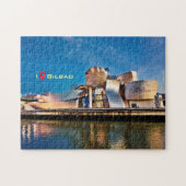 I was in Frank Gerhy's Guggenheim Museum Bilbao Legpuzzel (Horizontaal)
