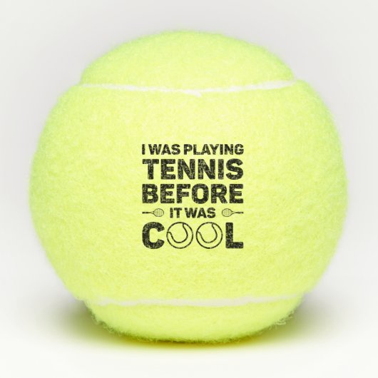 I Was Playing Tennis Before It Cool Tennisballen (Voorkant)