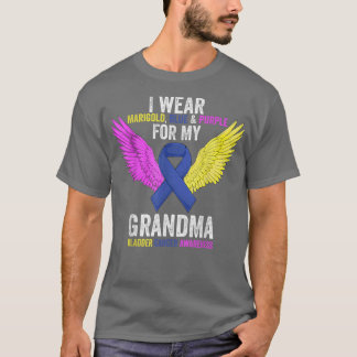 I Wear For My Grandma Bladder Cancer Awareness Mon T-shirt