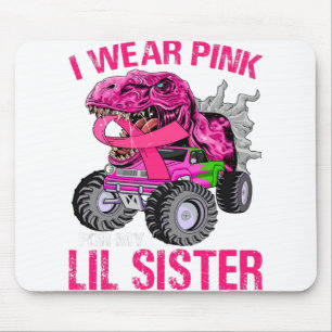 I Wear Pink For My Lil Sister Breast Cancer Muismat