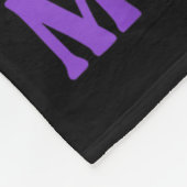 I Wear Teal & Purple In Memory Of My Aunt Fleece Deken (Hoek)