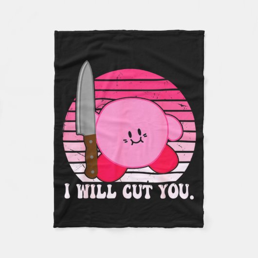 I Will Cut You Funny Quote  Fleece Deken (Voorkant)