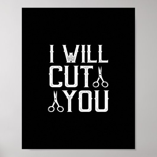 i will cut you poster (Voorkant)