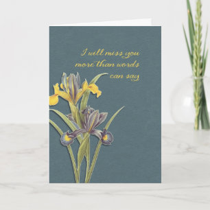 I will miss you, hospice, final goodbye kaart