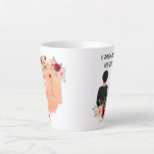 I Wish We Were Neighbors Best Friends States Mug Latte Mok (Voorkant)