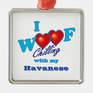 I Wof Havanese Metalen Ornament