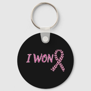 I Won Breast Cancer Awareness Support Pink Ribbon Sleutelhanger
