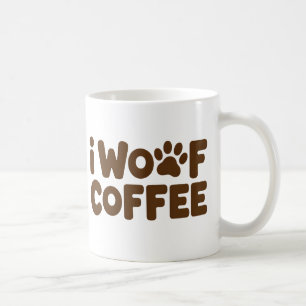 I Woof Coffee Funny Dog Lover Mok