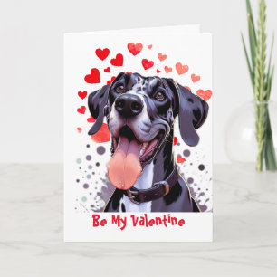 I Woof Love You Great Dane Dog Valentijn Feestdagen Kaart