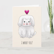 I Woof You Cute Kids Funny Valentines Day