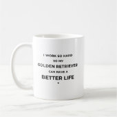 I work so hard... - White Mug (Gauche)