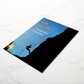 I would climb a mountain -- Personalize Folie Feestdagenkaart (Gedraaid)