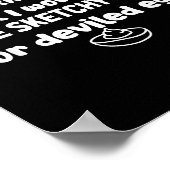 I Wouldn't Do A Lot But Deviled Eggs Sketchy Stuff Poster (Hoek)