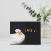 I Wub u, Leuke Witte Eend Briefkaart (Staand voorkant)