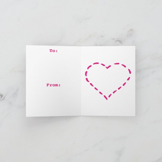 I Wuf u Doggie Valentijn Feestdagen Kaart (Binnen)