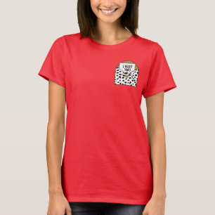 "I Wuff You" Dalmatische Print Kaart in envelop T-shirt