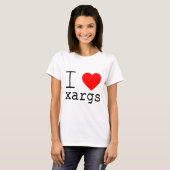 I ❤️ xargs t-shirt (Voorkant volledig)