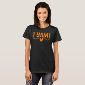I Yam She s My Sweet Potato Couples  Thanksgiving  T-shirt (Voorkant volledig)