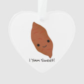 I Yam Sweet Cute kawaii Sweet Potato (dos)