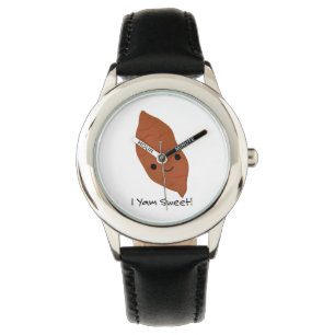 I Yam Sweet Cute kawaii Sweet Potato Horloge
