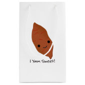I Yam Sweet Cute kawaii Sweet Potato Klein Cadeauzakje (Achterkant)
