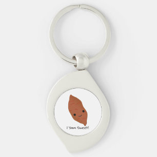 I Yam Sweet Cute kawaii Sweet Potato Sleutelhanger