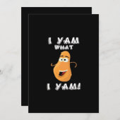I Yam What I Yam Classic Funny Meme Feestdagenkaart (Voorkant / Achterkant)