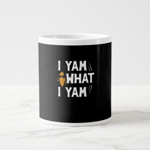 I Yam What I Yam Design - Sweet Potato Lover Desig Extra Grote Beker