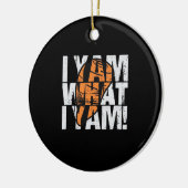 I Yam What I Yam Funny Quote Keramisch Ornament (Links)
