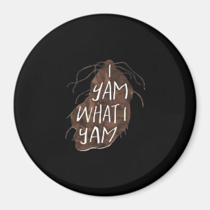 I Yam What I Yam - Ontwerp van de woordspeling Magneet