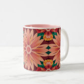 IA Art Tropical Flowers Mug à deux tons (Devant droit)