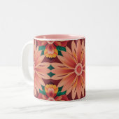 IA Art Tropical Flowers Mug à deux tons (Devant gauche)