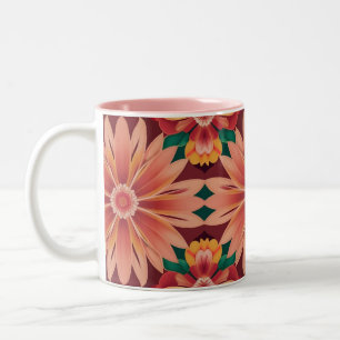 IA Art Tropical Flowers Mug à deux tons