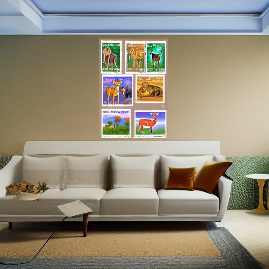 IA essaye de fabriquer des timbres | AI Art Poster