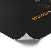 IAD - Washington Dulles Luchthaven Runway Diagram  Poster (Hoek)