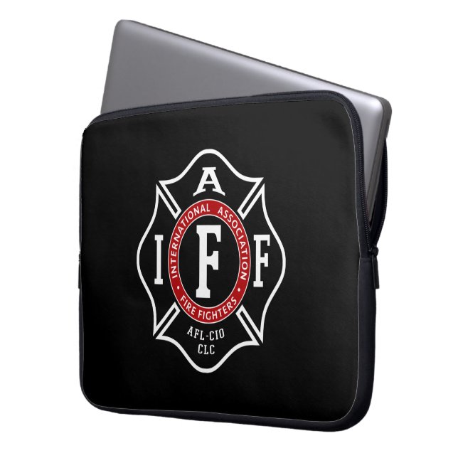 IAFF Maltese Cross-laptop tas (Voorkant Links)