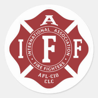 IAFF Maltese ronde Sticker