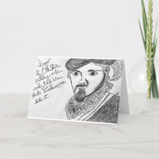 Iago eet Othello's verjaardagstaart Shakespeare Ka Kaart